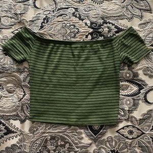 Forever 21 Crop Over the Shoulder Top